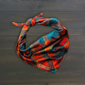 Pumpkin Spice Plaid Bandana