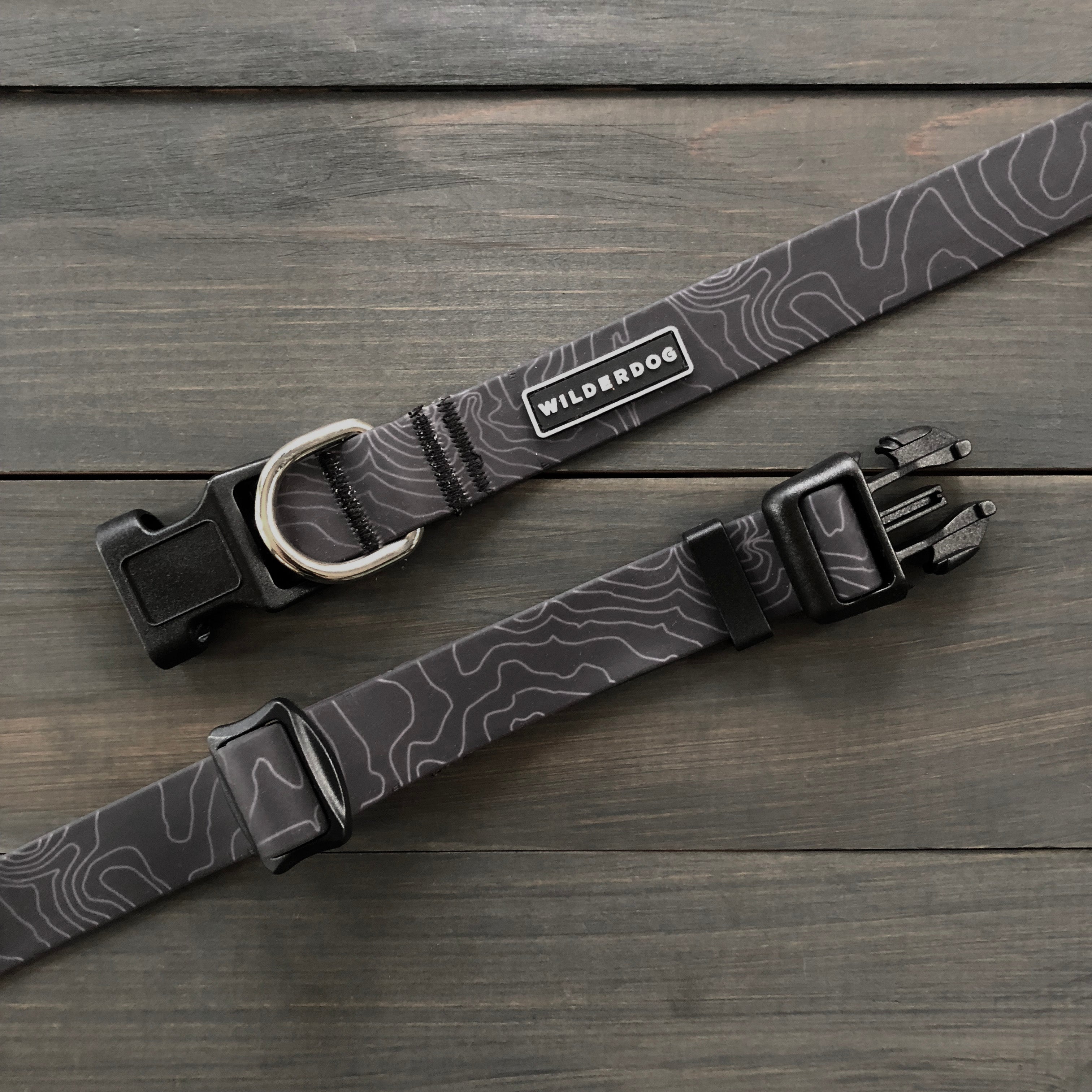 Black Waterproof Leash + Collar Bundle