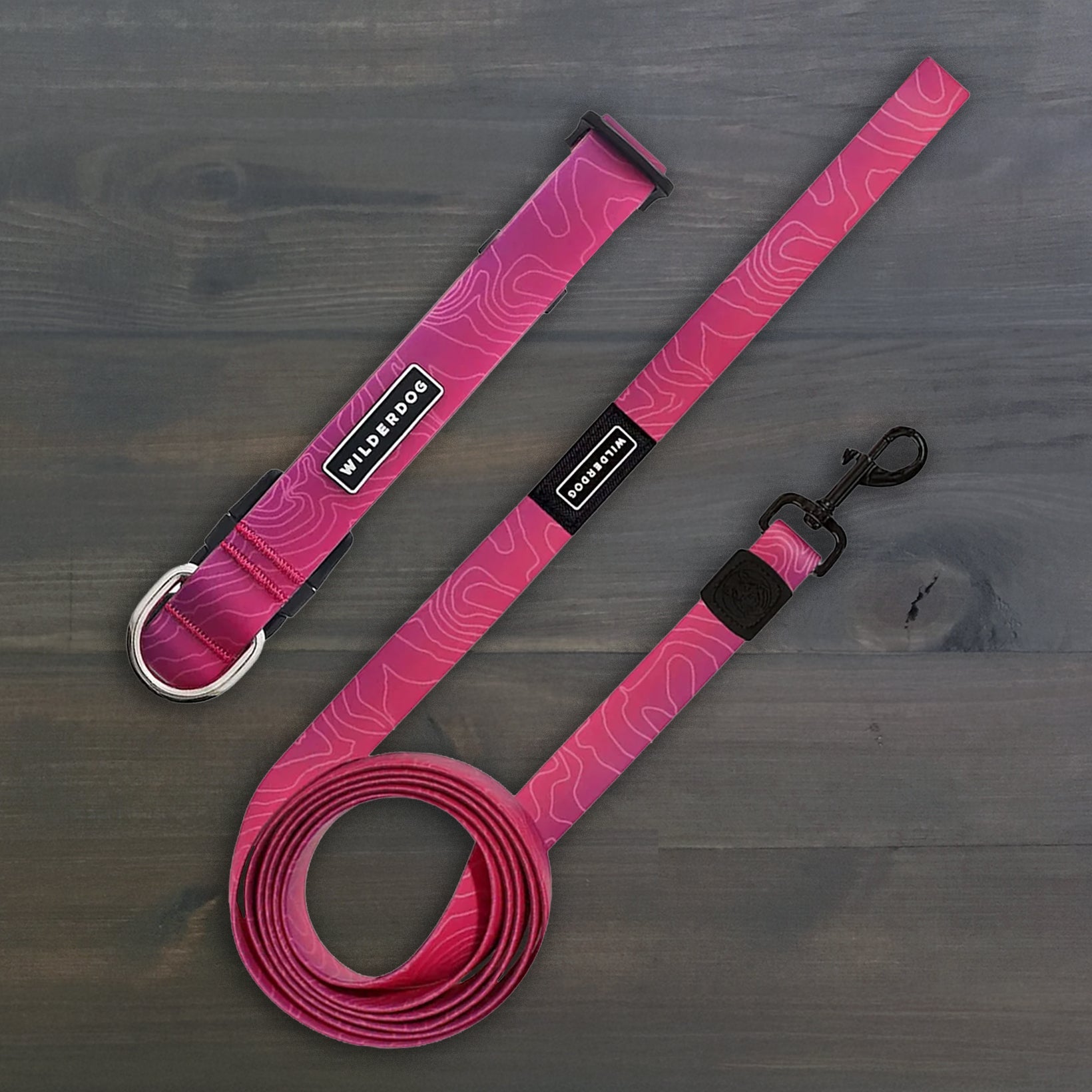 Plum Waterproof Leash + Collar Bundle