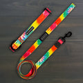 Tie Dye Waterproof Leash + Collar Bundle